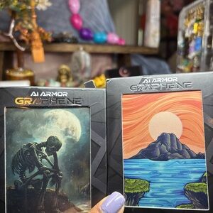 AI Armor Graphene Art Sleeves Bundle - Island & Thinking Skeleton - 212 ct Total